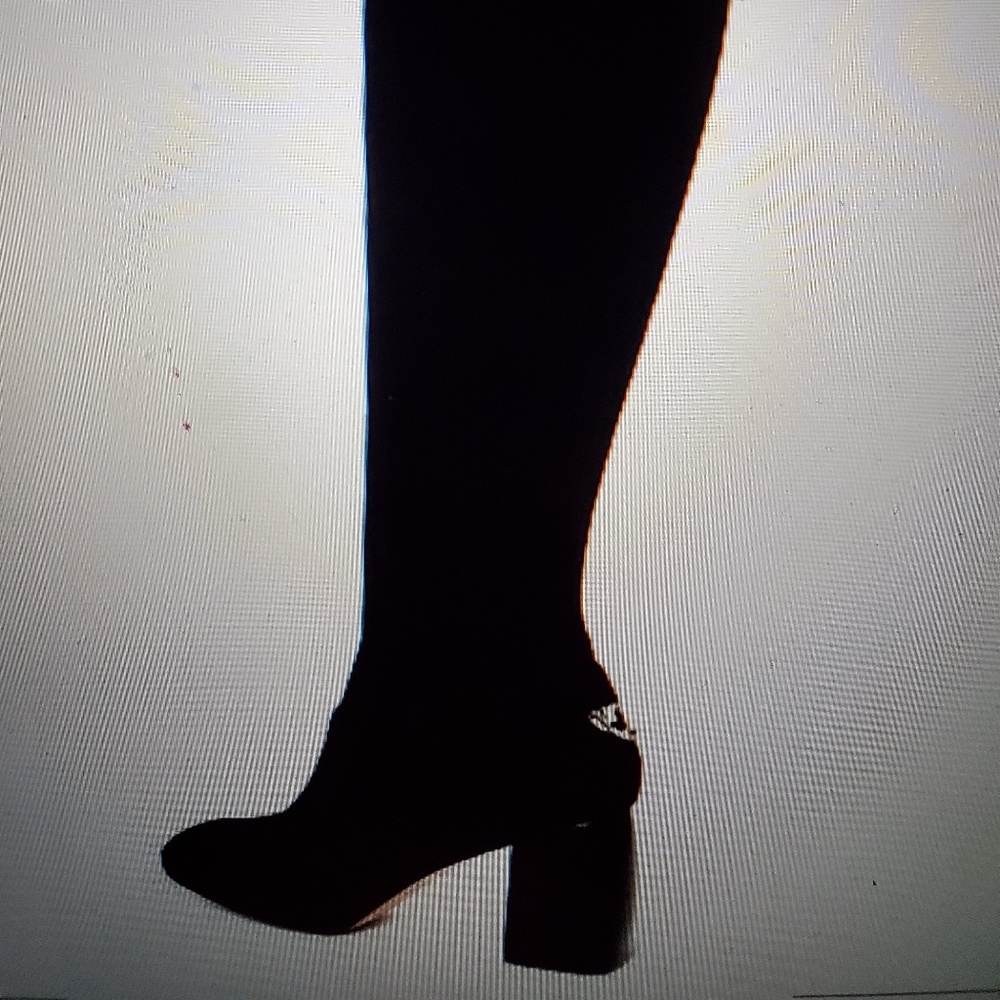 Tory Burch "Sidney" Black Suede Boots